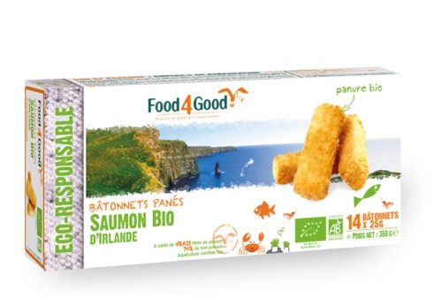 Food4Good Zalm vissticks bio 350g